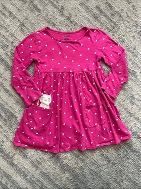 jumping beans Hot Pink Polka Dot Dress